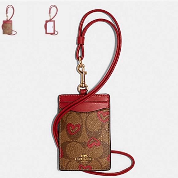 Coach Accessories - 🆕 Coach Signature Crayon Heart ID Badge Lanyard